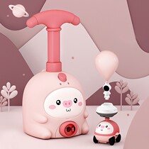  Balloon car toy animal piggy can fly aerodynamic car can fly thrust taxiing balloon shaking sound the same style