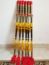 Money Stick Beating Money Pole Square Dance Lotus Xianglian Instruments Flowers Stick Dance Bully King Whip Props Bronze Money Pole Nine Whip