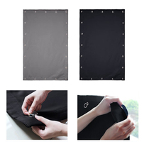 Blackout Blind Suction Cup Curtain for Bedroom Roof Windows