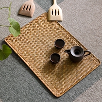 Bamboo Woven Table Mat Waterproof oil and heat insulation Western Dining Mat Cups Cushion Bowl Cushion Light Lavish Crochet Table Mat Tea Mat for Home