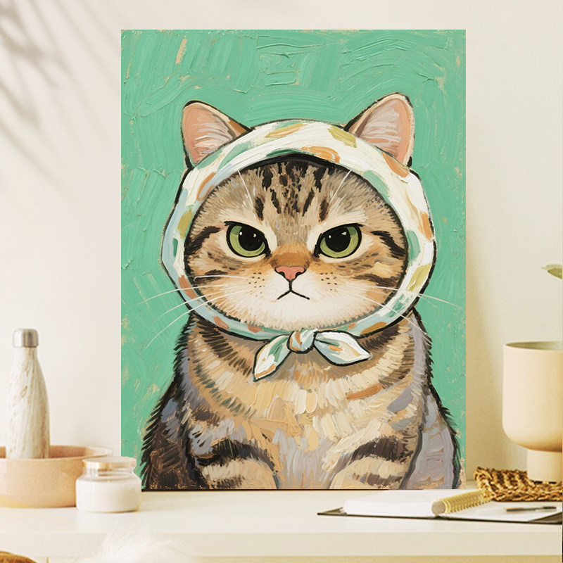 数字油画diy油彩画猫咪-数字油画diy油彩画猫咪促销价格、数字油画diy