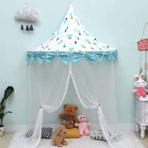 Childrens bedside tent bedroom Princess game house indoor wall gauze tent wall hanging decoration bed mantle doll home decoration