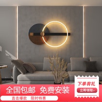 Italian creative light luxury wrought iron wall decoration living room sofa background wall three-dimensional wall hanging piece bedroom bedside decoration