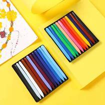 36 color non-stick hand triangle plastic childrens crayon Safe and non-toxic washable childrens non-dirty handwriting graffiti pen 24