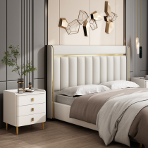 New light luxury headboard soft bag Nordic simple modern floor-to-ceiling board hotel bedside single buy custom transformation