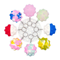 Luminous popit pinch ball silicone decompression ball decompression ball vent toy children bubble press music rodent Vanguard