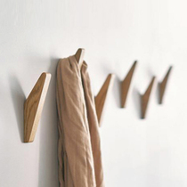 Oace Nordic Creative Japanese Wooden Hook Clothes Hook Wall Hook Clothes Hook Scarf Hook Towel Hook Headset Hook