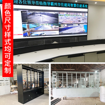 Jin Kyushu-DSQ4 command center customized 6 monitoring TV Wall 46 49 55 inch splicing screen cabinet monitoring room cabinet landing bracket monitor TV Wall TV Wall TV Wall landing cabinet