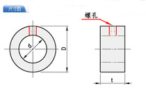 Optical axis fixed ring GDSTG locking sleeve 45#钢国标挡圈轴套轴环3D打印机配件固定环