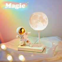Astronaut lamp creative boy bedroom childrens bedside table lamp cartoon astronaut decoration star Moon Ball Night Light