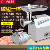 Dili commercial electric stainless steel meat grinder multifunctional household cutting meat high power minced meat enema chicken rack