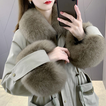 Fox fur fur 2021 new young fashion long pike women winter detachable coat coat women winter