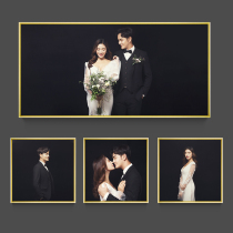 Photo studio wedding photo enlarged hanging wall Nordic simple photo frame combination wedding photo commemorative photo large size wash photo