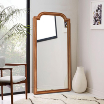 European-style simple full-length mirror Clothing store fitting mirror Household bedroom wall-mounted fitting mirror Cloakroom floor-to-ceiling large mirror