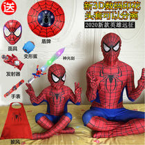 Spider-Man clothes children conjoined tight clothing heroes Expeditions Iron Man Mens suit Christmas Halloween genuine