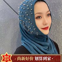  2021 Musi turban new summer pullover 2021 spring and summer Hui gauze new gauze pullover hat female new