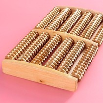 Foot massager wooden roller solid wood acupoint foot plate foot roller type rubbing leg solid wood soles Press
