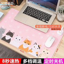 Heating table mat increases desk student fever large mouse pad Learning Office cute plug-in winter warm