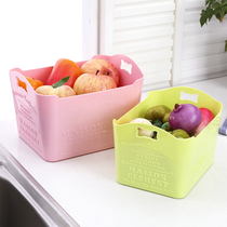 Lipstick rack Japanese-style cute relief desktop cosmetics plastic storage box bathroom office storage basket finishing