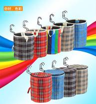 Skateboard folding electric bicycle basket front basket car basket vegetable basket universal thickened tarpaulin hanging blue front pocket
