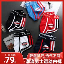 Shivering Merchants City Lion Chino Every Men Cotton Briefs SWEAT AND AIR TRENDY SPORTS FOUR CORNERS PANTS -19 * 2-7w