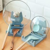 锅盖架厨房台面接水盘支架家用大全放锅盖收纳架子锅铲汤勺置物架