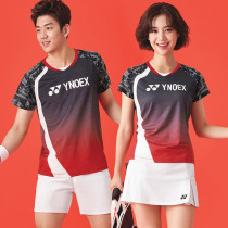 Official website new Yonex badminton suit mens and womens couple suit T-shirt short-sleeved tennis sports competition uniform