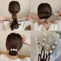 Lazy ball ball head artifact female bow twist clip hair jewelry summer Rod