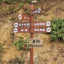 New diversion guide plate community signage outdoor signboard vertical scenic spot signboard guide sign