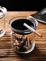 Modern funnel ashtray creative household with covered trend ashtray personality office windproof fly ash ash Cup