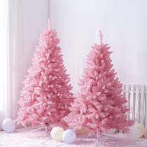 Christmas Net red ins Wind 1 2)1 5 meters encrypted widened pink Christmas tree window household decorations ornaments