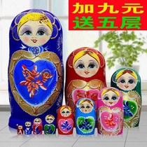 Set of baby Russia 100 layer doll toy 7 layer Russian doll toy 10 layer environmental protection childrens puzzle
