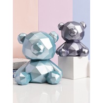 2021 new violent bear savings piggy bank creative Net Red children boys and girls super large capacity only can not enter