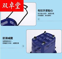 Folding lanzi with pulleys and wheels Fruit shopping supermarket storage rod basket Four-wheeled dual-purpose thickened basket Strong