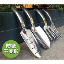  Thickening gardening and flower planting tool set Household planting and flower cultivation Digging rake Garden potted vegetable ripping small shovel