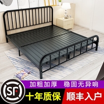 European iron bed double bed Princess iron bed single bed rental room for modern 1 5 m iron frame children 1 8