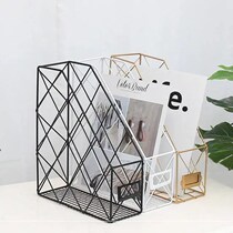 Nordic desktop bookshelf data frame student desk bay window shelf office iron file storage shelf