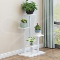 Balcony bedroom pot stand Green rose floor-to-ceiling wrought iron flower shelf living room decoration flower stand multi-storey