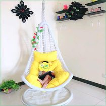 Channel Bedroom Maiden Rockchair Balcony Autumn Crack Bird Nest Handling Bedroom Maiden Heart Hanging Basket Household with vine chair