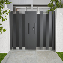 Iron Gate Villa door to open door garden door garden door stainless steel single double door modern electric door