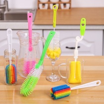  7-pack long-handled cup brush Sponge bottle washing cup brush Cleaning glass bottle shabu-shabu artifact cup brush set