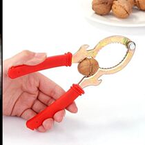 多功能家用山核桃夹子金属坚果碎裂器剥核桃器工具坚果钳子剥壳器