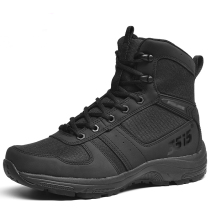 Outdoor non-slip wear-resistant overalls boots black low-top work shoes cloth breathable combat boots men tactical boots spring and autumn
