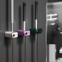 Mop-linked wall-mounted free-to-punch toilet mop sweep to hold powerful viscose fixed buckle clamps for holding objects