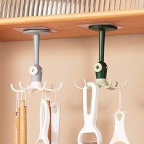 Kitchen special hook rotation free of punched powerful viscose wall bearing no-mark multifunctional containing adhesive hook deity