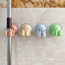 No Mark Mop Clip Suction Cup Type Hook for Perforated Bathroom Toilet Toilet Sweep to hook the clip wall