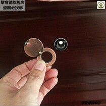 Door mirror cat eye cover cover cute decorative stickers anti-theft door cover plug hole artifact decorative cover door hole plug cover