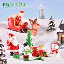 New Christmas Old Man snowman micro landscape snow ornaments Christmas socks small gifts Bell resin ornaments
