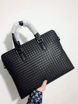 Counter 2021 summer luxury mens bag briefcase Hand bag leather woven computer bag business briefcase