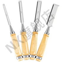 Chrome vanadium steel solid wood woodworking chisel Special Steel woodworking tools Carpenter wooden handle steel chisel Daquan flat chisel flat chisel flat chisel flat chisel